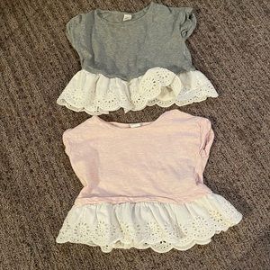 Set of 2 Baby Gap Ruffle Tops